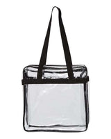 OAD OAD Clear Tote with Zippered Top OAD
