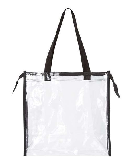 OAD Clear Zippered Tote with Full Gusset OAD