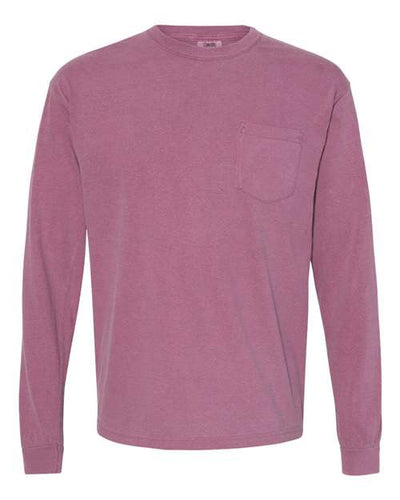 Comfort Colors Men's Garment-Dyed Heavyweight Long Sleeve Pocket T-Shirt
