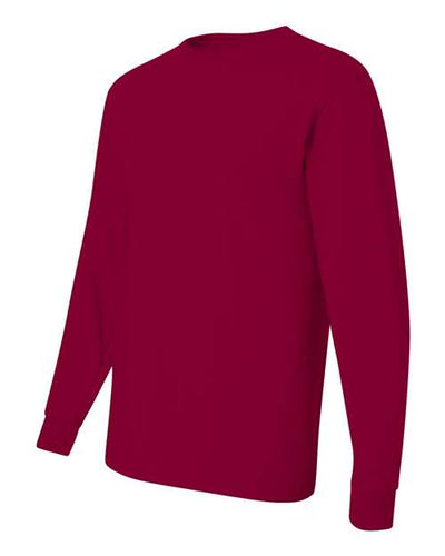 JERZEES Men's Dri-Power 50/50 Cotton/Poly Long Sleeve T-Shirt.  29LS 1 of 2