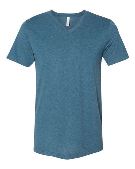 BELLA+CANVAS Men's Triblend Short Sleeve V-Neck Tee. BC3415 2 of 2 BELLA + CANVAS