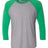 Next Level Unisex Triblend Three-Quarter Sleeve Raglan Next Level Apparel