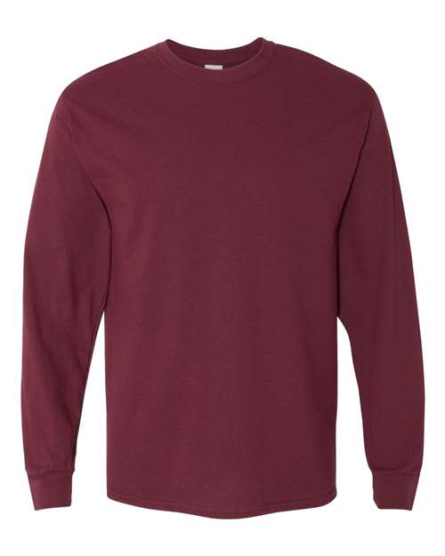 Gildan Men's Heavy Cotton 100% Cotton Long Sleeve T-Shirt. 5400 1 of 2 Gildan