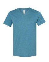BELLA + CANVAS Men's Heather CVC V-Neck Tee 1 of 2 BELLA + CANVAS