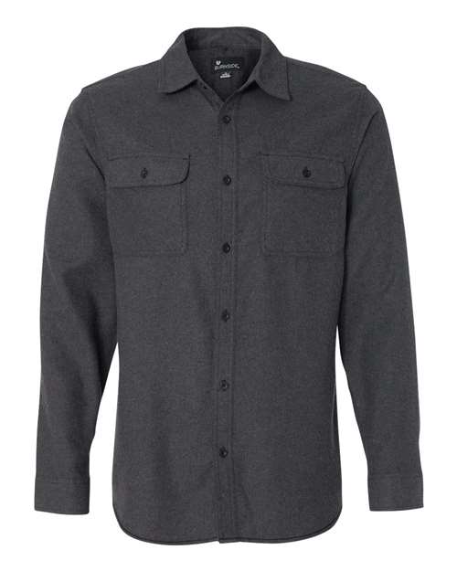 Burnside Men's Long Sleeve Solid Flannel Shirt Burnside