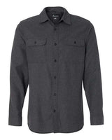 Burnside Men's Long Sleeve Solid Flannel Shirt Burnside