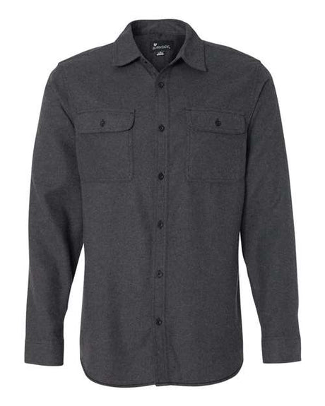 Burnside Men's Long Sleeve Solid Flannel Shirt Burnside