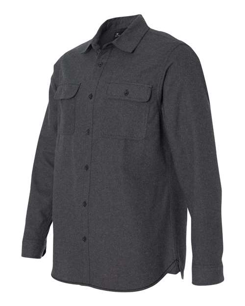 Burnside Men's Long Sleeve Solid Flannel Shirt Burnside