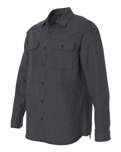 Burnside Men's Long Sleeve Solid Flannel Shirt