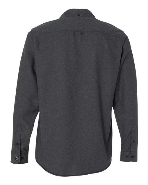 Burnside Men's Long Sleeve Solid Flannel Shirt Burnside