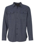 Burnside Men's Long Sleeve Solid Flannel Shirt Burnside