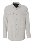 Burnside Men's Long Sleeve Solid Flannel Shirt Burnside
