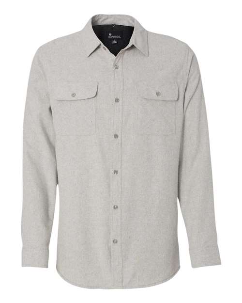 Burnside Men's Long Sleeve Solid Flannel Shirt Burnside