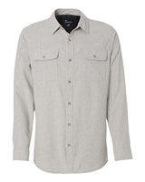 Burnside Men's Long Sleeve Solid Flannel Shirt Burnside
