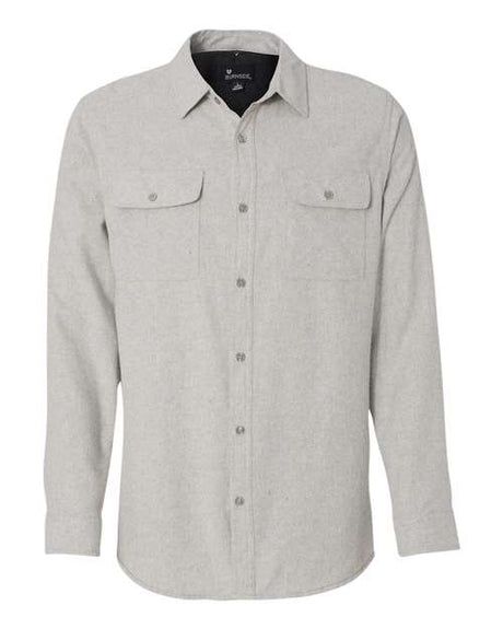 Burnside Men's Long Sleeve Solid Flannel Shirt Burnside