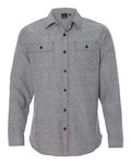 Burnside Men's Long Sleeve Solid Flannel Shirt Burnside