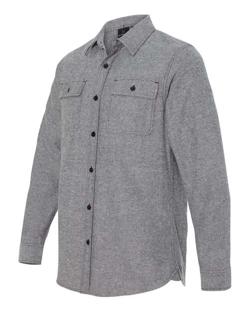 Burnside Men's Long Sleeve Solid Flannel Shirt Burnside