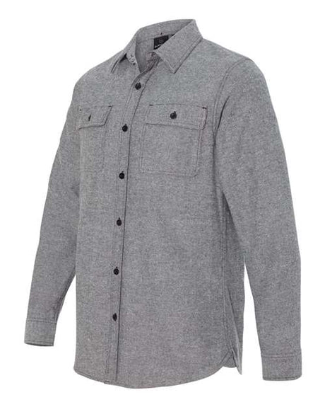 Burnside Men's Long Sleeve Solid Flannel Shirt Burnside