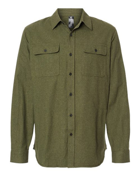Burnside Men's Long Sleeve Solid Flannel Shirt Burnside
