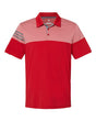 Adidas Men's Heathered 3-Stripes Colorblock Polo Adidas