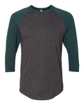 American Apparel Men's 50/50 Raglan Three-Quarter Sleeve Tee Mens Apparel Shirts & Tops