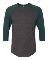 American Apparel Men's 50/50 Raglan Three-Quarter Sleeve Tee Mens Apparel Shirts & Tops