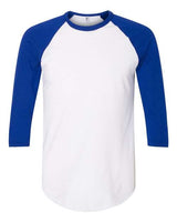 American Apparel Men's 50/50 Raglan Three-Quarter Sleeve Tee Mens Apparel Shirts & Tops
