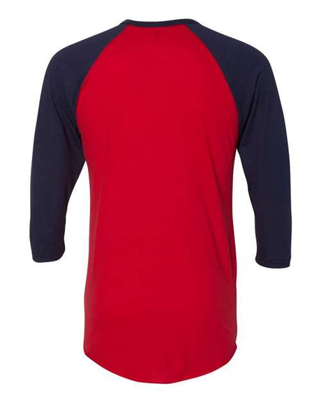 American Apparel Men's Poly-Cotton 3/4-Sleeve Raglan T-Shirt American Apparel