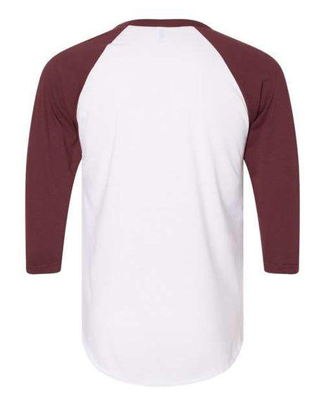 American Apparel Men's 50/50 Raglan Three-Quarter Sleeve Tee Mens Apparel Shirts & Tops