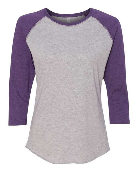 LAT Women's Baseball Fine Jersey Three-Quarter Sleeve Tee LAT