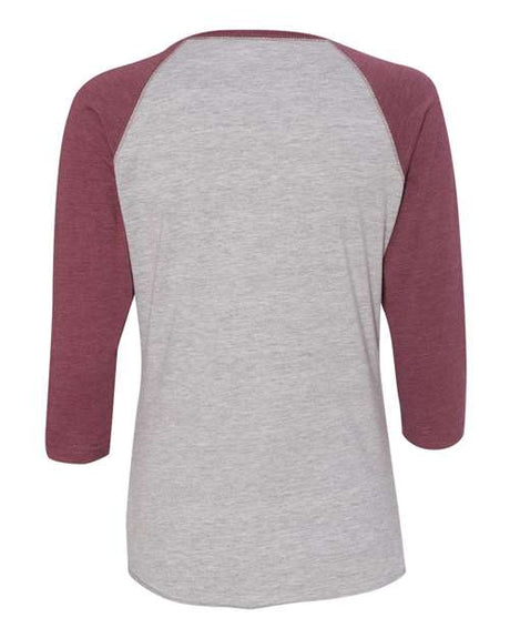 LAT Women's Baseball Fine Jersey Three-Quarter Sleeve Tee LAT