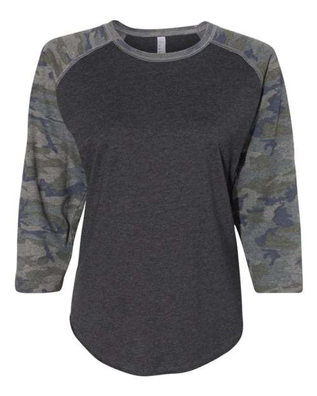 LAT Women's Baseball Fine Jersey Three-Quarter Sleeve Tee LAT