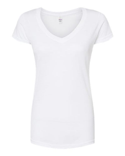 Tultex Women's Poly-Rich V-Neck T-Shirt