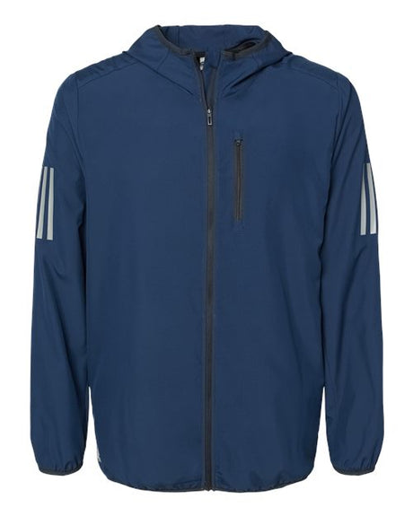 Adidas Men's Hooded Full-Zip Windbreaker adidas