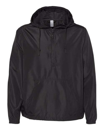 Independent Trading Co. Unisex Lightweight Quarter-Zip Windbreaker Pullover Jacket