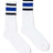 SOCCO USA-Made Striped Crew Socks SOCCO