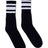 SOCCO USA-Made Striped Crew Socks SOCCO