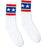 SOCCO USA-Made Striped Crew Socks SOCCO