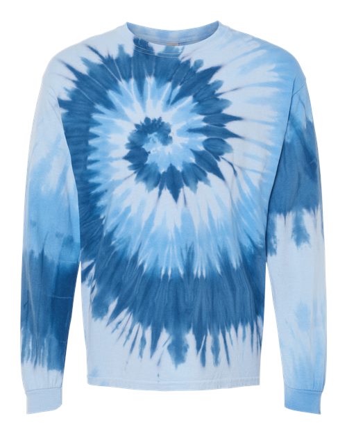 Dyenomite Unisex Spiral Tie-Dyed Long Sleeve T-Shirt Dyenomite