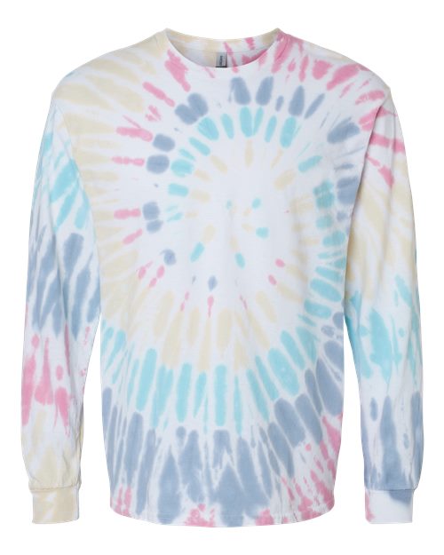Dyenomite Unisex Spiral Tie-Dyed Long Sleeve T-Shirt Dyenomite