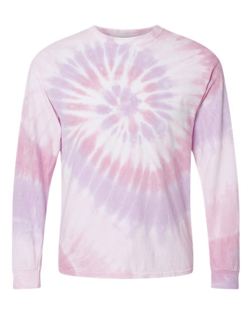 Dyenomite Unisex Spiral Tie-Dyed Long Sleeve T-Shirt Dyenomite