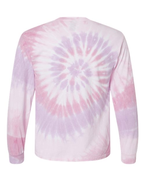 Dyenomite Unisex Spiral Tie-Dyed Long Sleeve T-Shirt Dyenomite