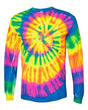 Dyenomite Unisex Spiral Tie-Dyed Long Sleeve T-Shirt Dyenomite