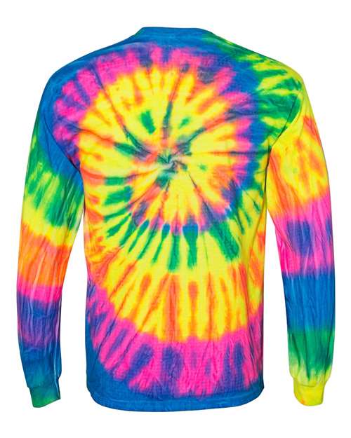 Dyenomite Unisex Spiral Tie-Dyed Long Sleeve T-Shirt Dyenomite