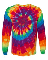 Dyenomite Unisex Spiral Tie-Dyed Long Sleeve T-Shirt Dyenomite