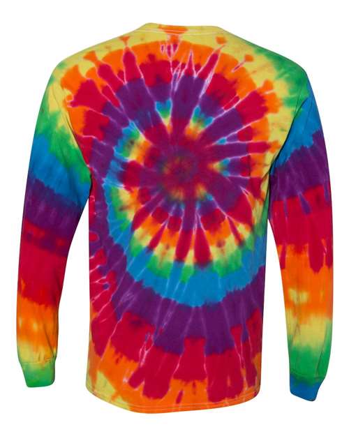 Dyenomite Unisex Spiral Tie-Dyed Long Sleeve T-Shirt Dyenomite