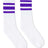 SOCCO USA-Made Striped Crew Socks SOCCO