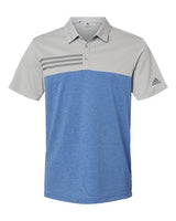 Adidas Men's Heathered Colorblock 3-Stripes Polo Adidas