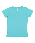 LAT Women's V-Neck Fine Jersey Tee LAT