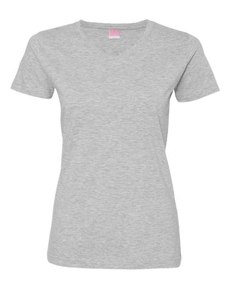 LAT Women's V-Neck Fine Jersey Tee LAT